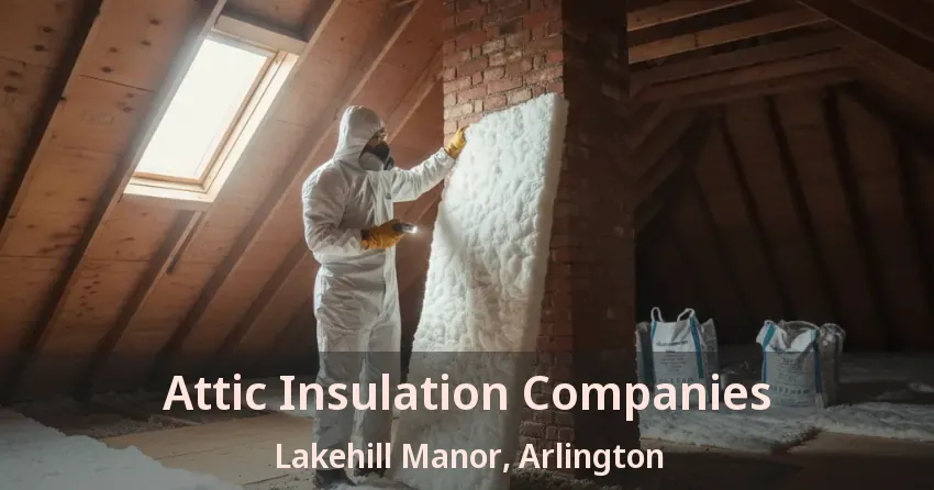Attic Insulation Companies Lakehill Manor, Arlington - TX