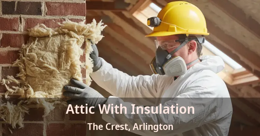 Attic With Insulation The Crest, Arlington - TX