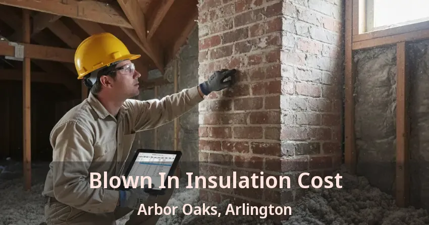 Blown In Insulation Cost Arbor Oaks, Arlington - TX