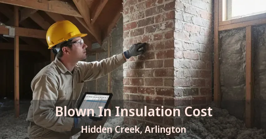Blown In Insulation Cost Hidden Creek, Arlington - TX