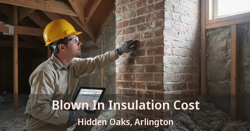 Blown In Insulation Cost Hidden Oaks, Arlington - TX