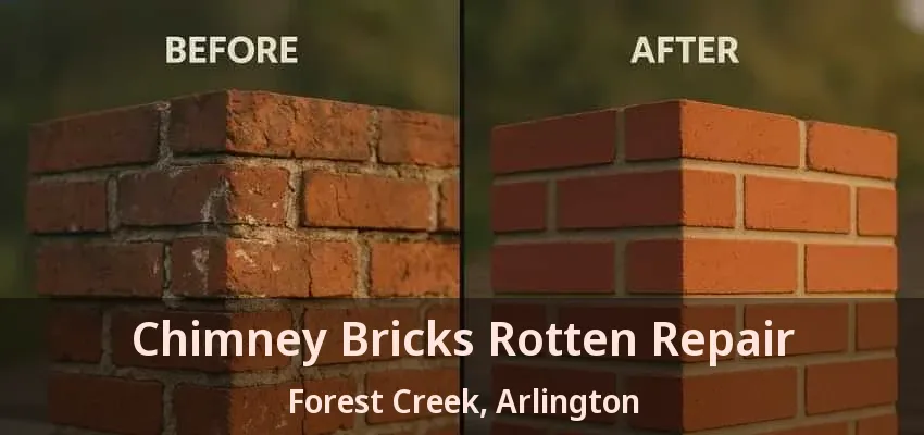 Chimney Bricks Rotten Repair Forest Creek, Arlington - TX