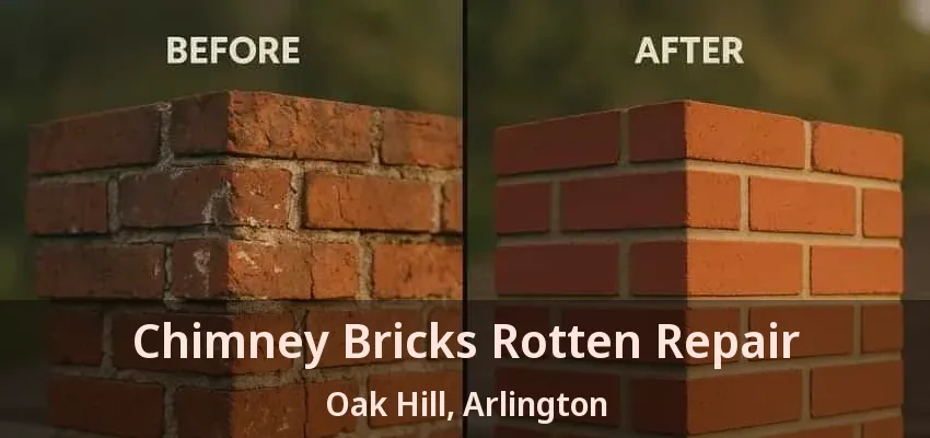 Chimney Bricks Rotten Repair Oak Hill, Arlington - TX