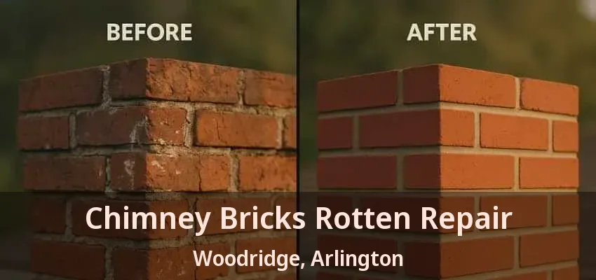 Chimney Bricks Rotten Repair Woodridge, Arlington - TX