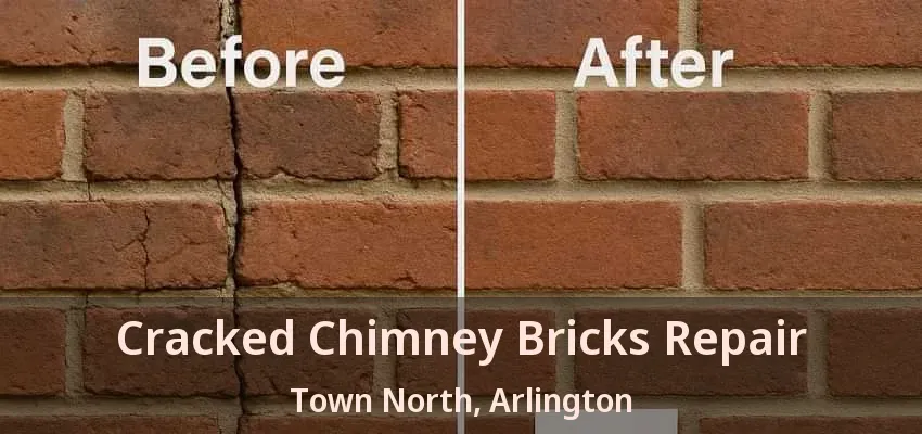 Cracked Chimney Bricks Repair Town North, Arlington - TX