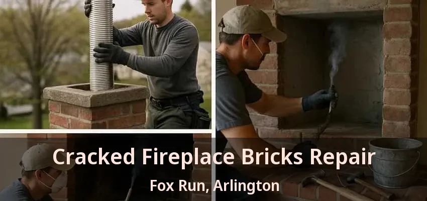 Cracked Fireplace Bricks Repair Fox Run, Arlington - TX