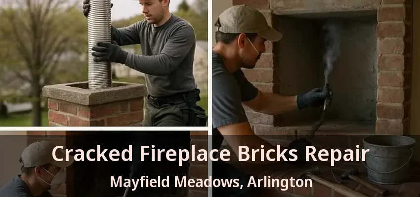 Cracked Fireplace Bricks Repair Mayfield Meadows, Arlington - TX