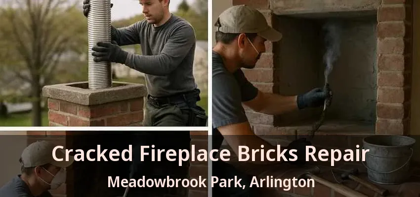 Cracked Fireplace Bricks Repair Meadowbrook Park, Arlington - TX