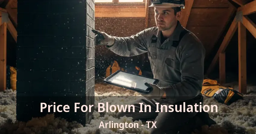 Price For Blown In Insulation Arlington - TX Price For Blown In Insulation Arlington - TX