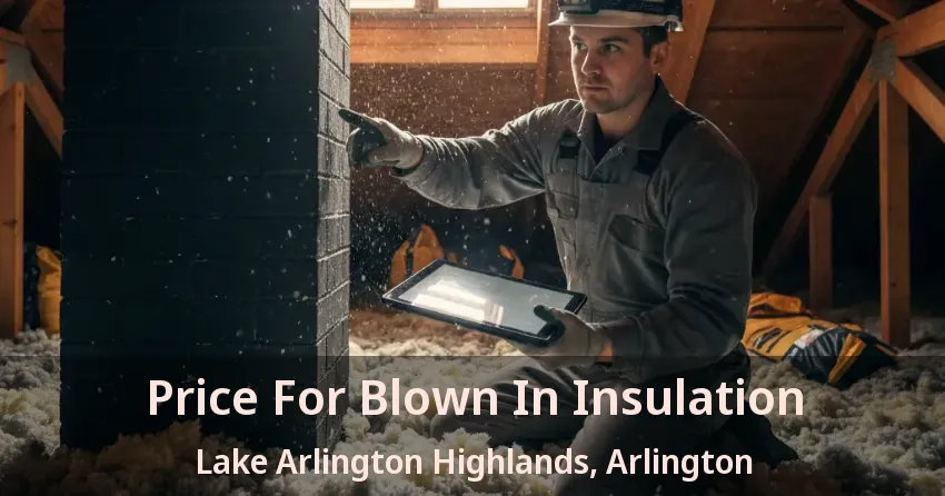 Price For Blown In Insulation Lake Arlington Highlands, Arlington - TX Price For Blown In Insulation Lake Arlington Highlands, Arlington - TX