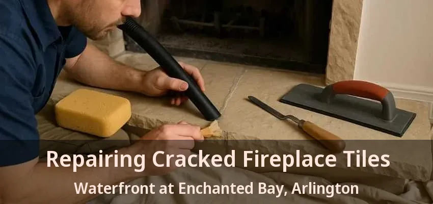Repairing Cracked Fireplace Tiles Waterfront at Enchanted Bay, Arlington - TX Repairing Cracked Fireplace Tiles Waterfront at Enchanted Bay, Arlington - TX